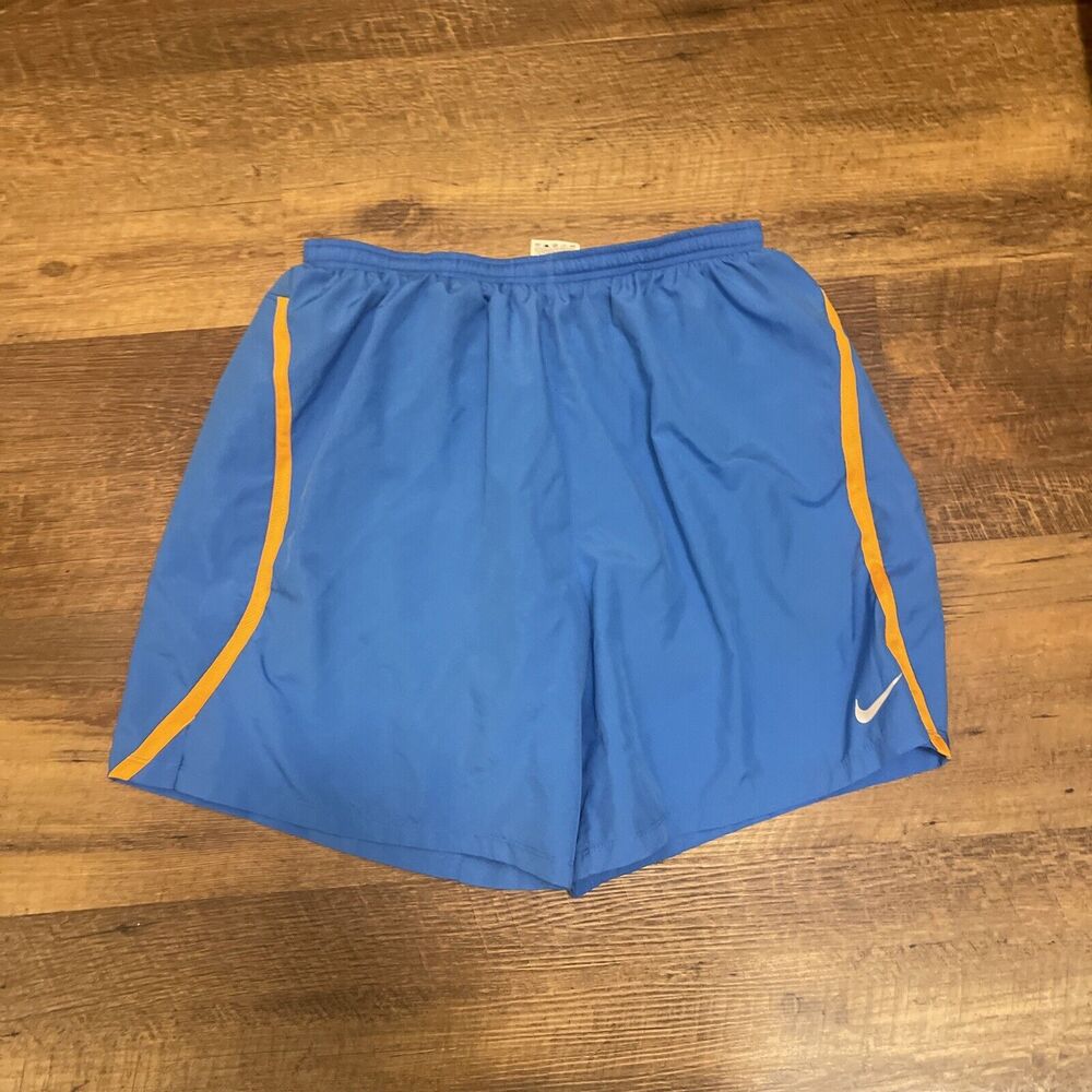 Nike Dri-fit Shorts Mens Size XXL Blue With orange With Pockets